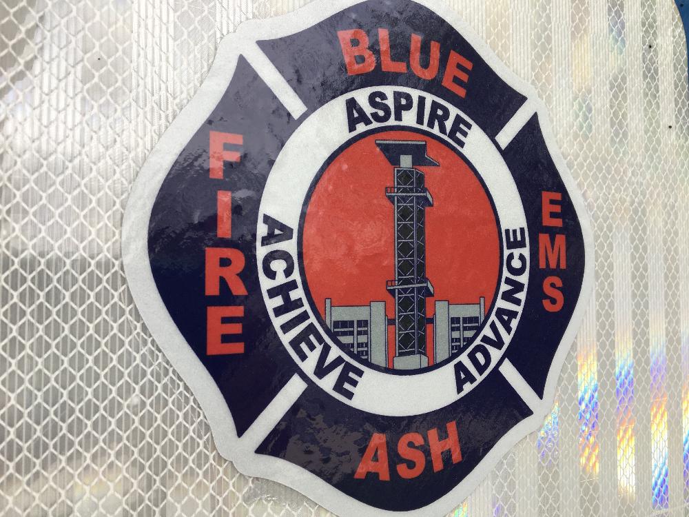 Blue Ash Fire Department patch - Aspire Achieve Advance